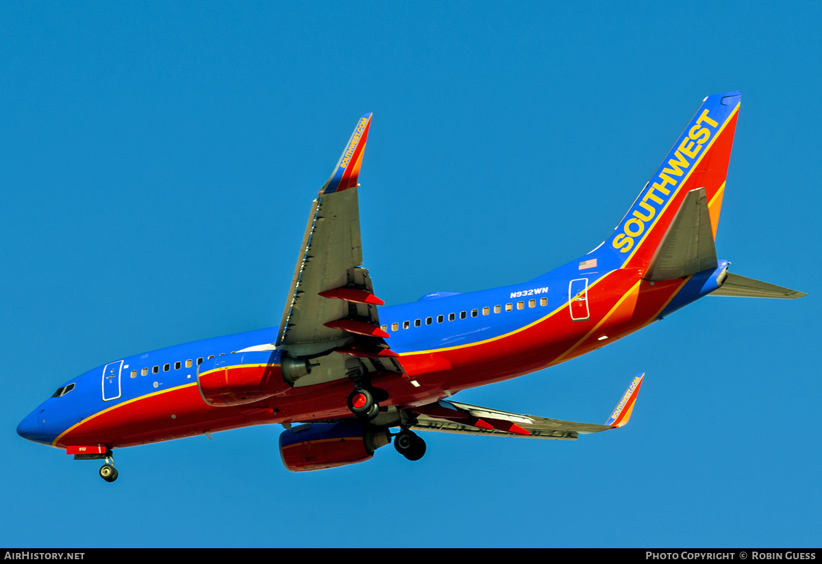 Aircraft Photo of N932WN | Boeing 737-7H4 | Southwest Airlines | AirHistory.net #356140
