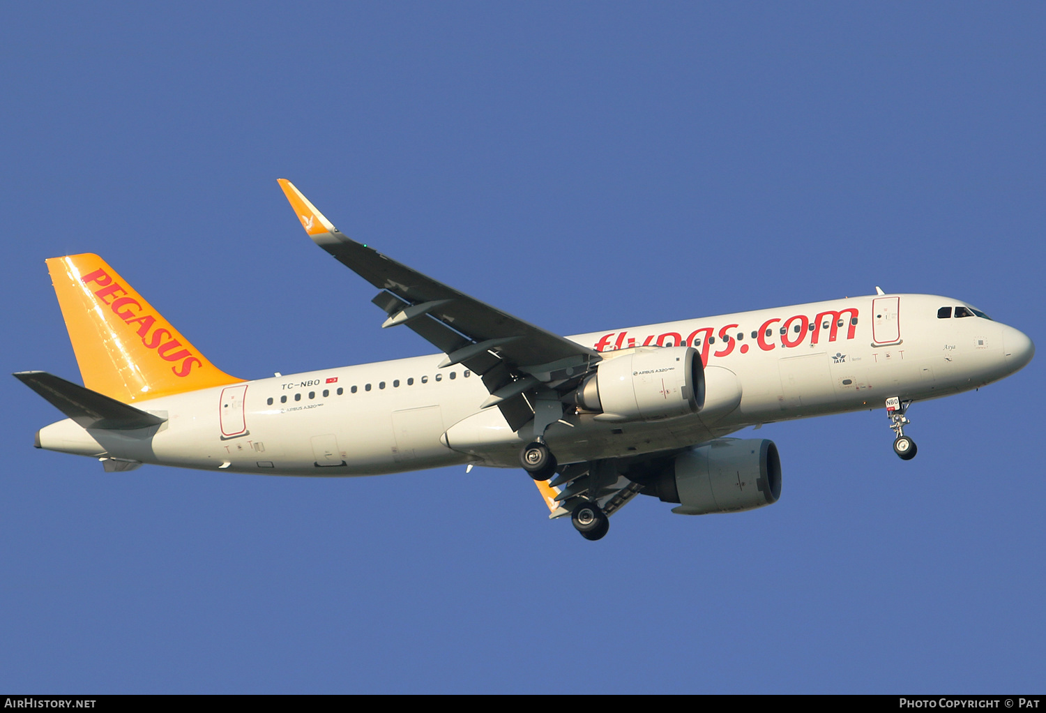 Aircraft Photo of TC-NBO | Airbus A320-251N | Pegasus Airlines | AirHistory.net #356148