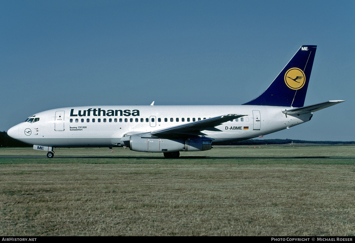 Aircraft Photo of D-ABME | Boeing 737-230/Adv | Lufthansa | AirHistory.net #356149