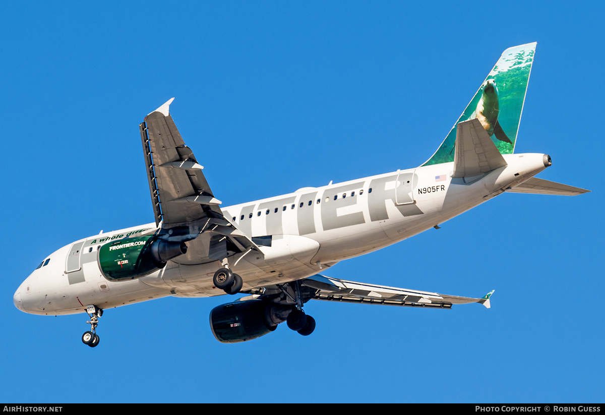 Aircraft Photo of N905FR | Airbus A319-111 | Frontier Airlines | AirHistory.net #356170