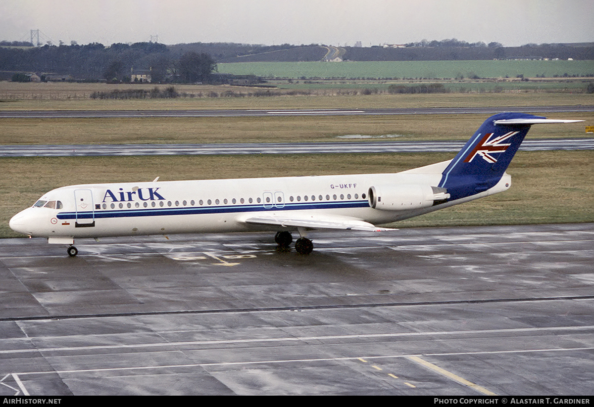 Aircraft Photo of G-UKFF | Fokker 100 (F28-0100) | Air UK | AirHistory.net #356175