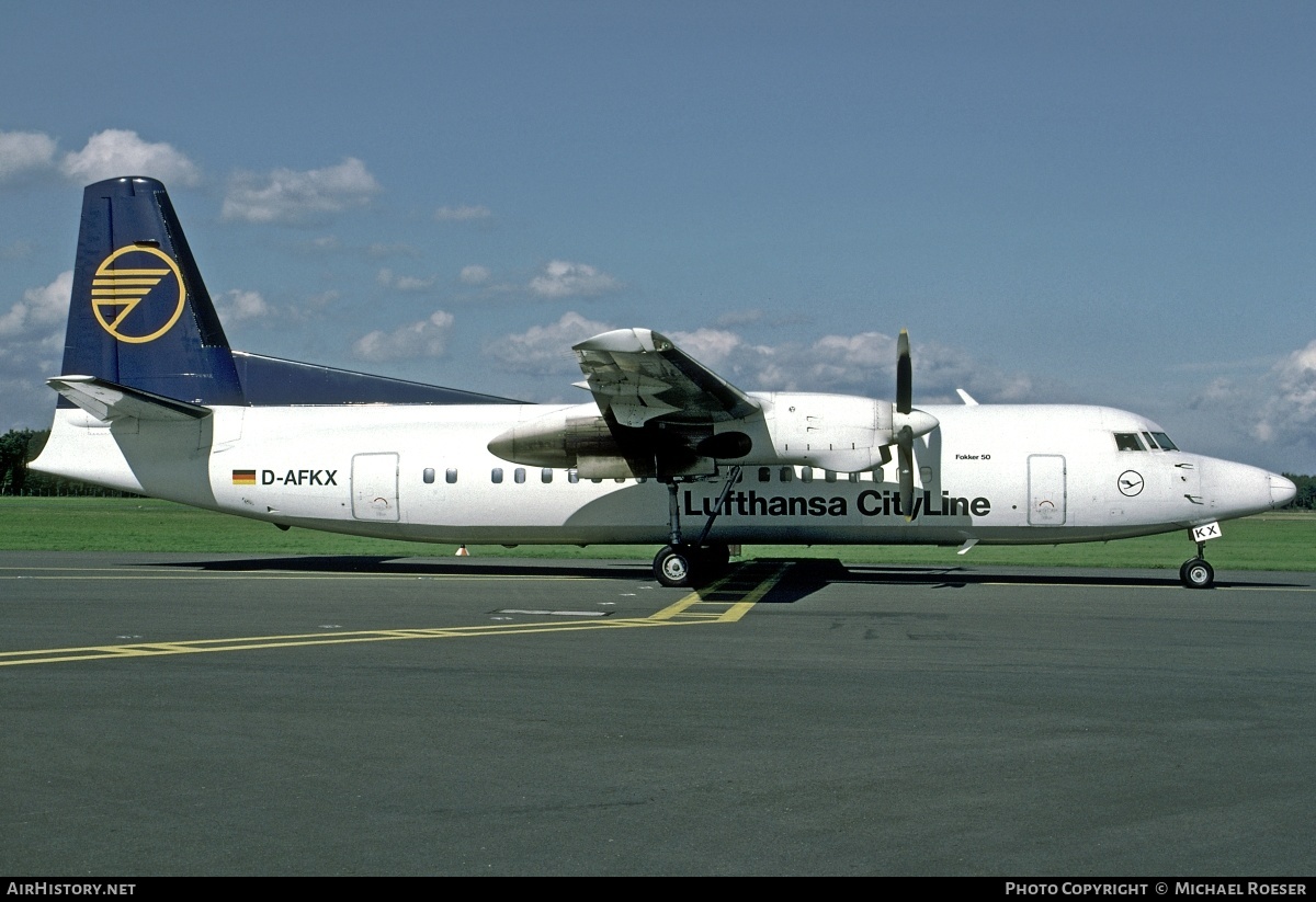 Aircraft Photo of D-AFKX | Fokker 50 | Lufthansa CityLine | AirHistory.net #356177