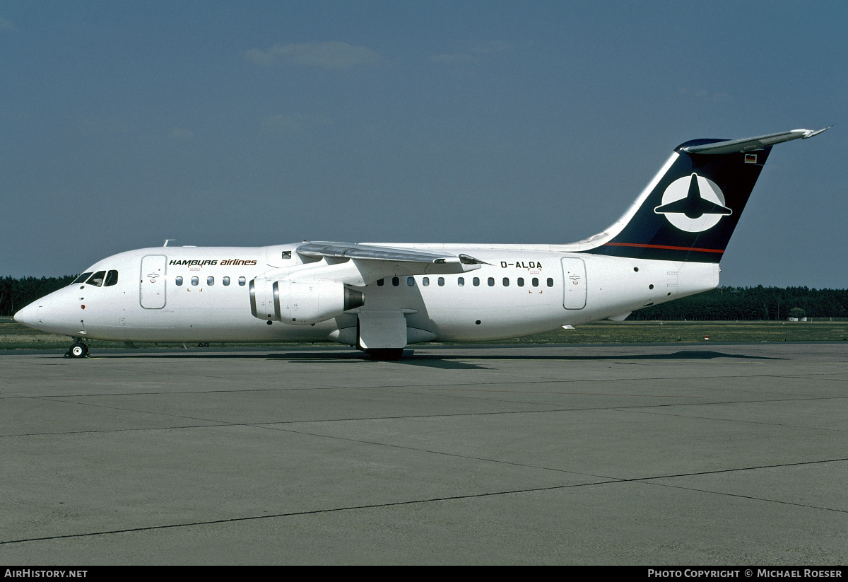 Aircraft Photo of D-ALOA | British Aerospace BAe-146-200 | Hamburg Airlines | AirHistory.net #356190