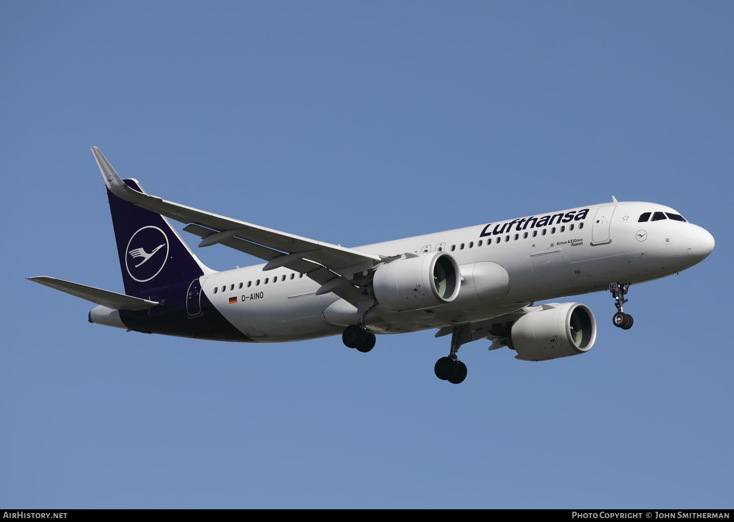 Aircraft Photo of D-AINO | Airbus A320-271N | Lufthansa | AirHistory.net #356192