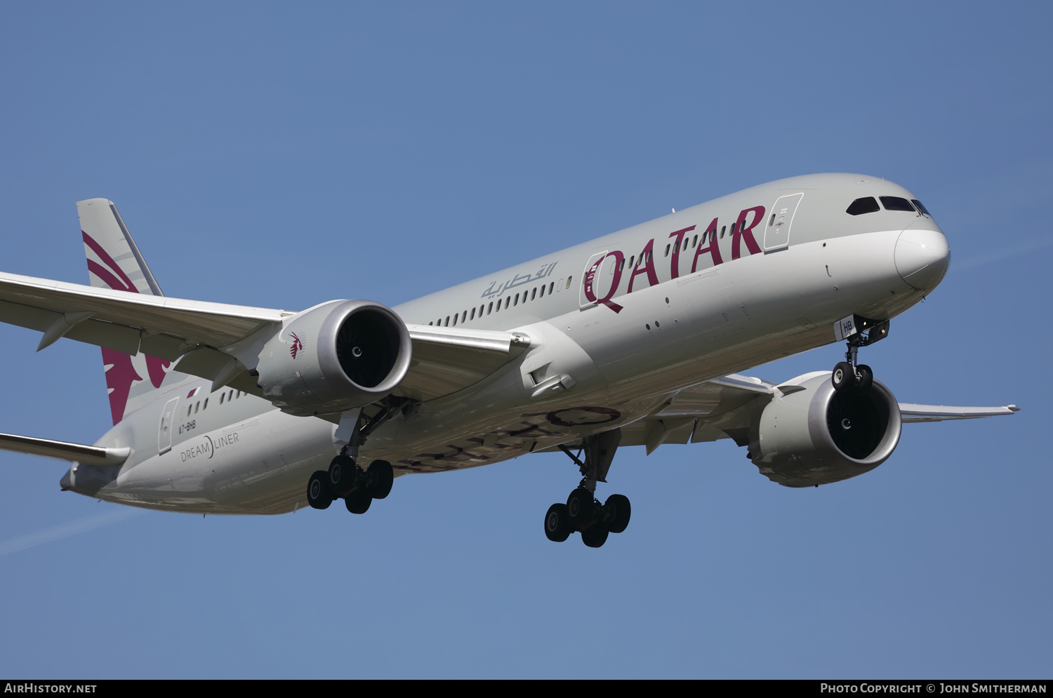 Aircraft Photo of A7-BHB | Boeing 787-9 Dreamliner | Qatar Airways | AirHistory.net #356196