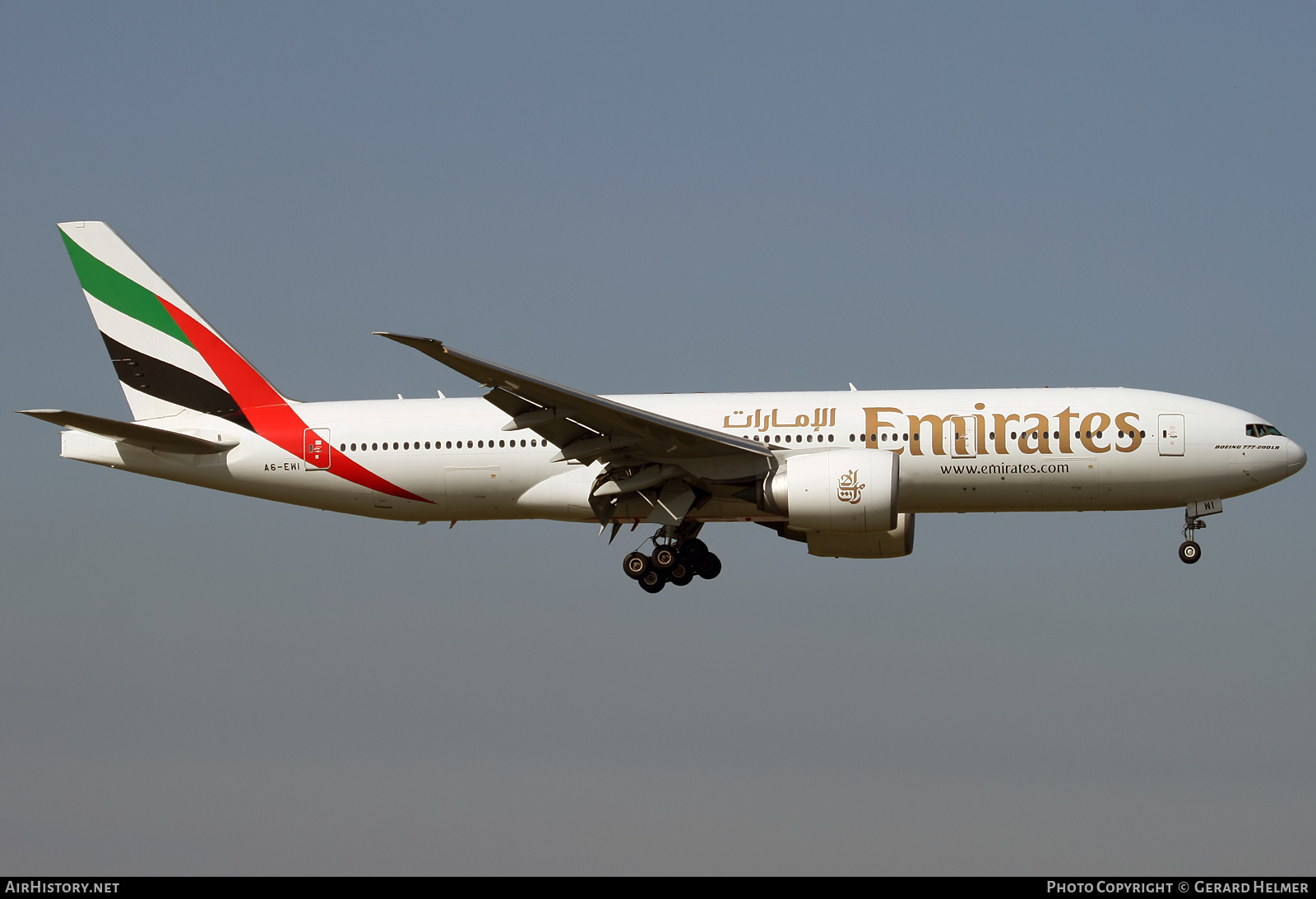 Aircraft Photo of A6-EWI | Boeing 777-21H/LR | Emirates | AirHistory.net #356198