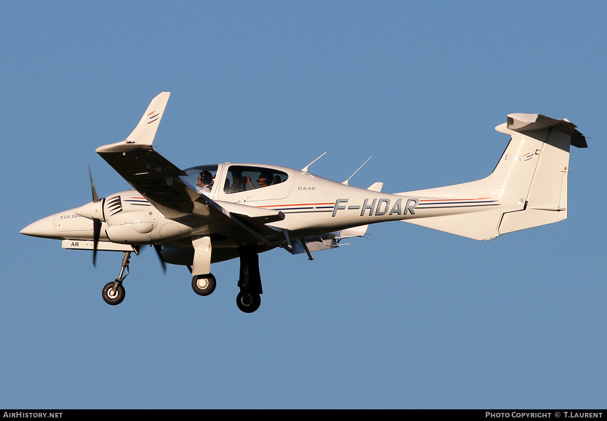 Aircraft Photo of F-HDAR | Diamond DA42-180 Twin Star | Ecole Supérieure des Métiers de L'Aéronautique (ESMA) | AirHistory.net #356243