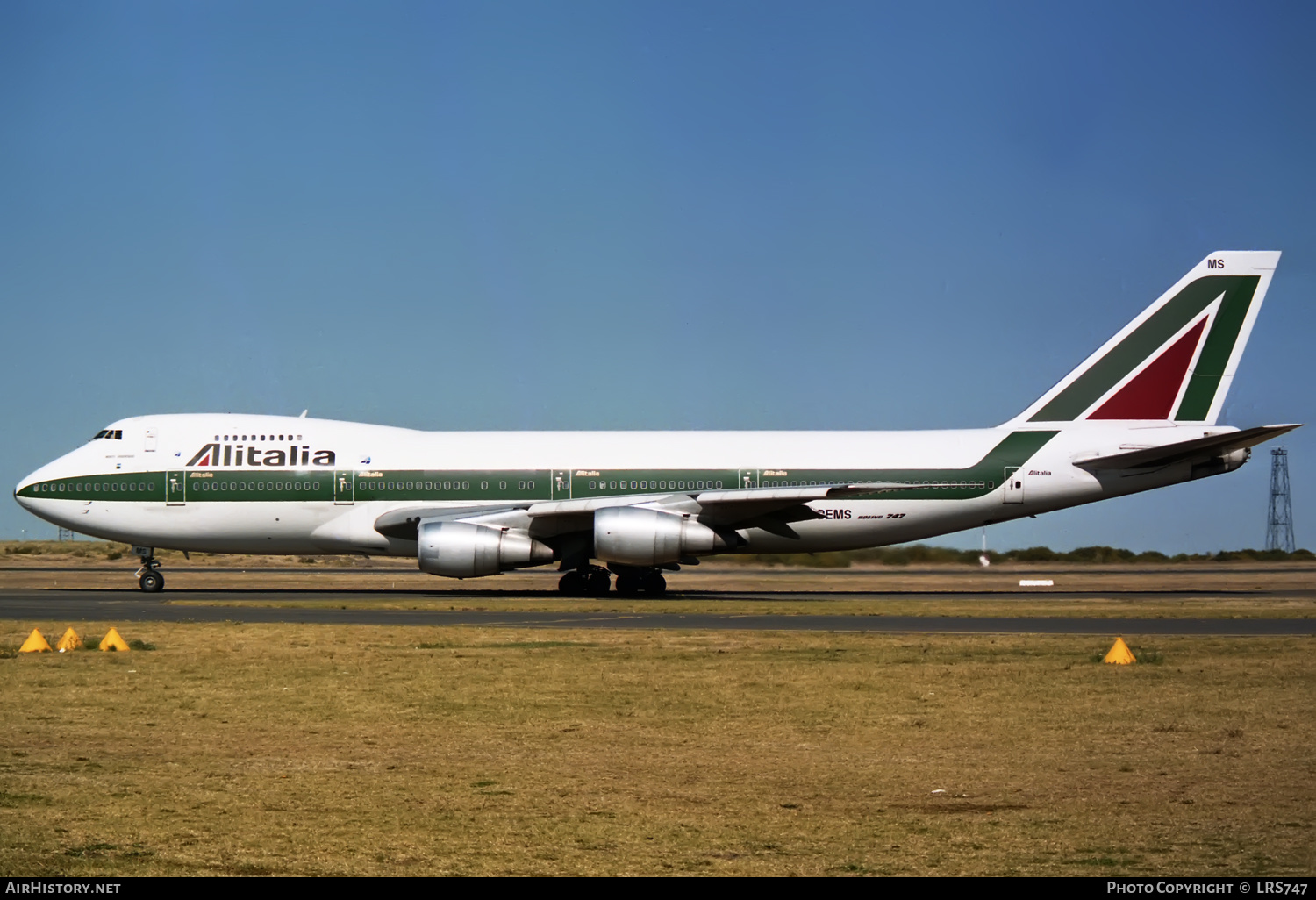 Aircraft Photo of I-DEMS | Boeing 747-243B | Alitalia | AirHistory.net #356285
