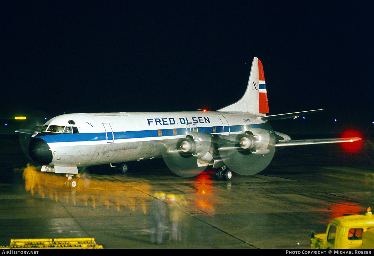 Aircraft Photo of LN-FOI | Lockheed L-188C(F) Electra | Fred. Olsen | AirHistory.net #356295