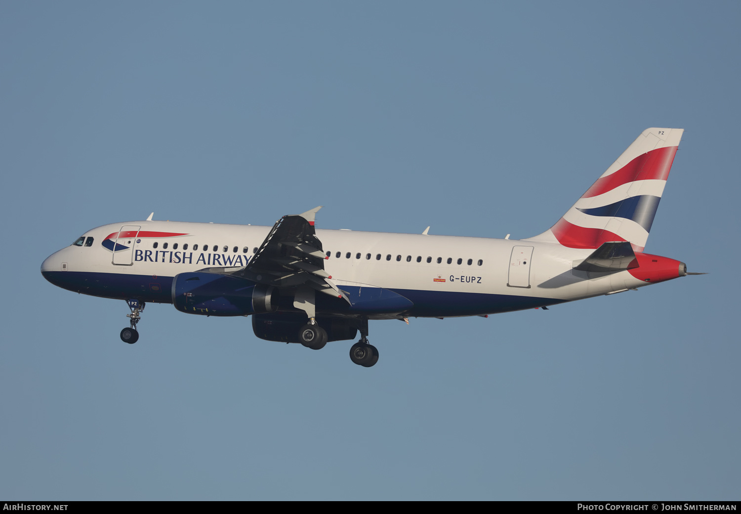 Aircraft Photo of G-EUPZ | Airbus A319-131 | British Airways | AirHistory.net #356317