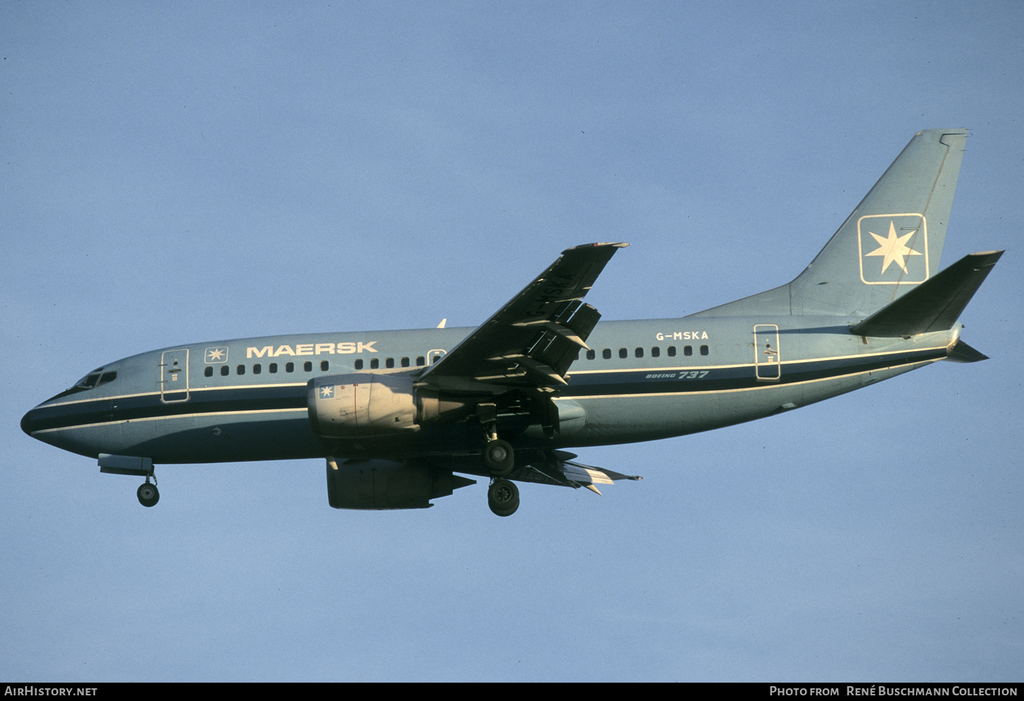 Aircraft Photo of G-MSKA | Boeing 737-5L9 | Maersk Air | AirHistory.net #356336