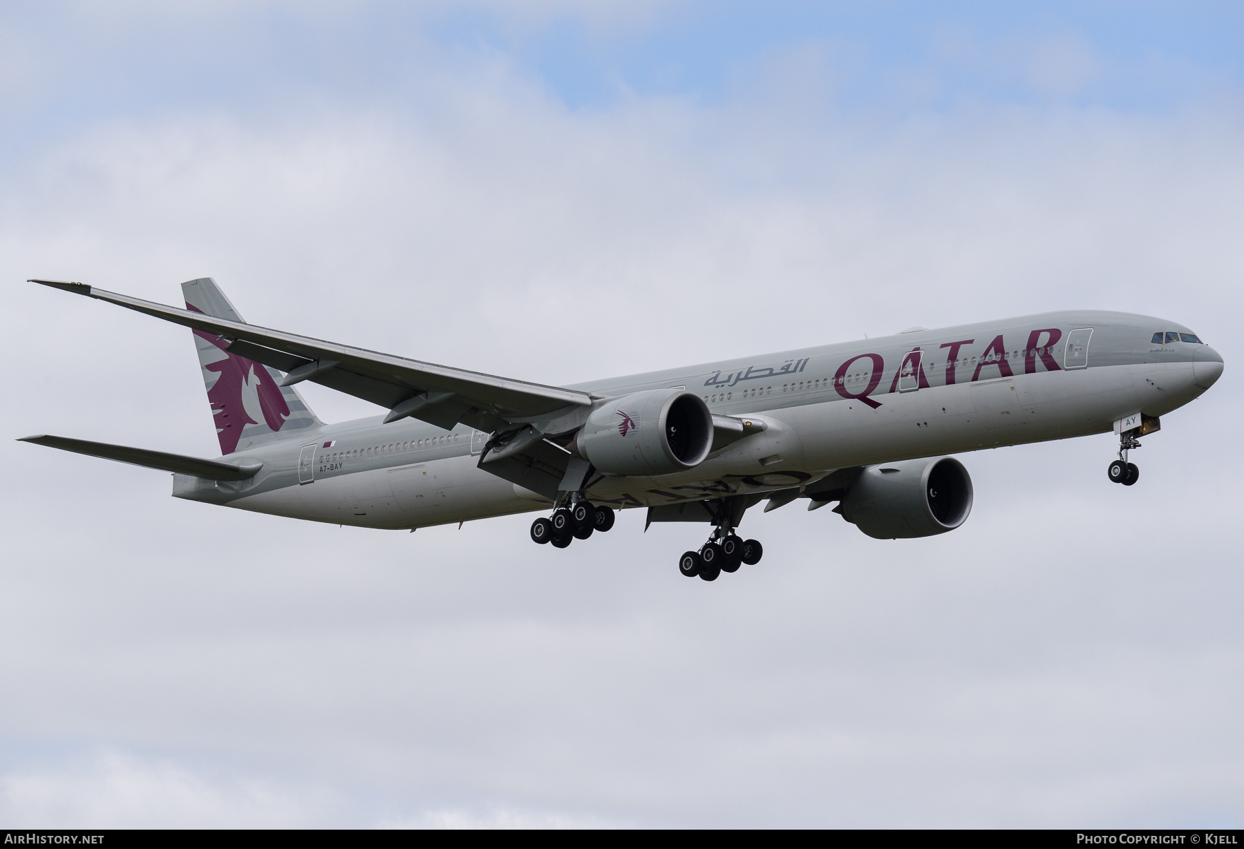 Aircraft Photo of A7-BAY | Boeing 777-3DZ/ER | Qatar Airways | AirHistory.net #356421