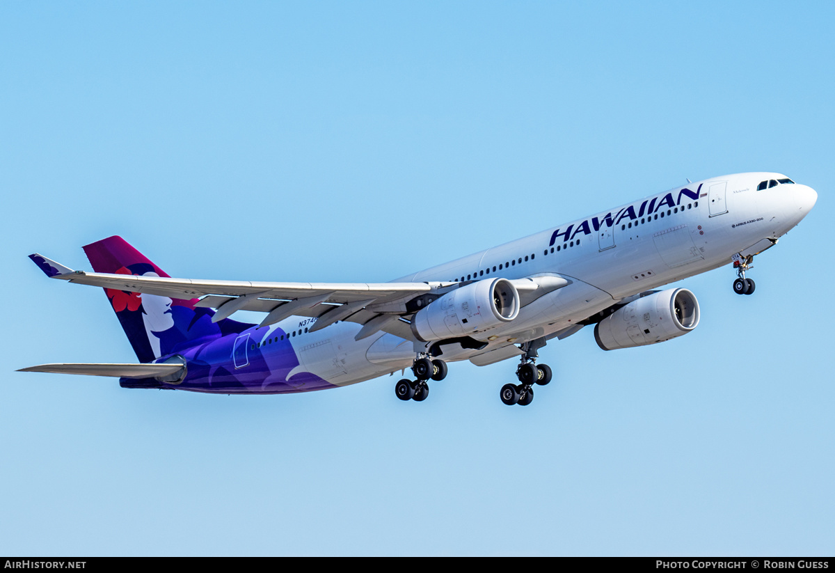 Aircraft Photo of N374HA | Airbus A330-243 | Hawaiian Airlines | AirHistory.net #356502