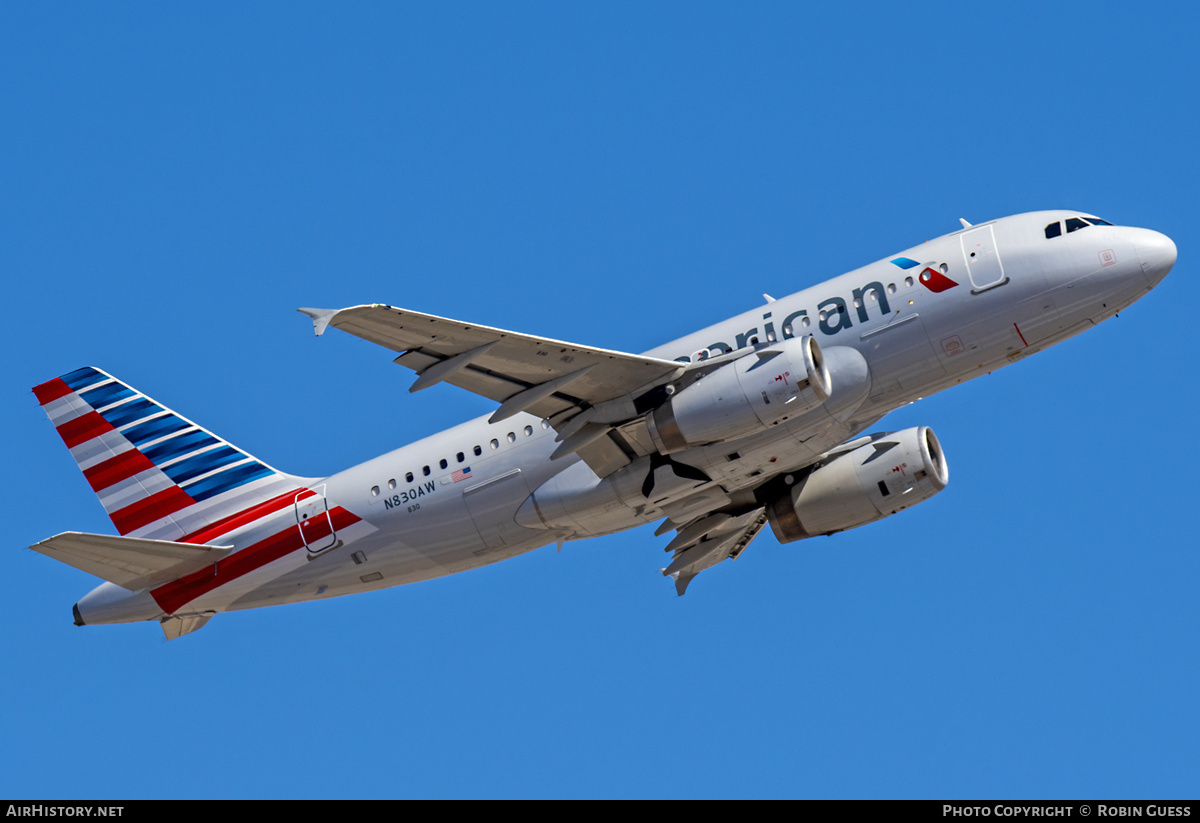 Aircraft Photo of N830AW | Airbus A319-132 | American Airlines | AirHistory.net #356520