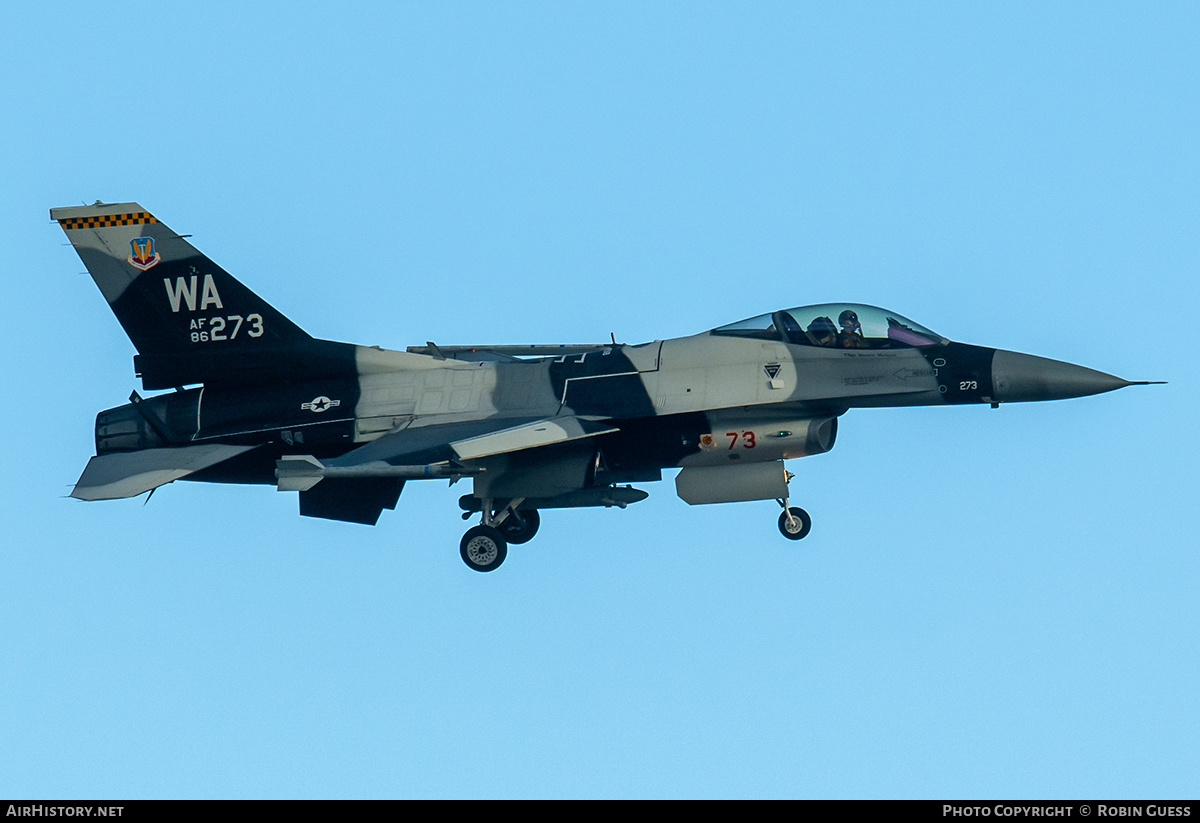 Aircraft Photo of 86-0273 / AF86-273 | General Dynamics F-16C Fighting Falcon | USA - Air Force | AirHistory.net #356542