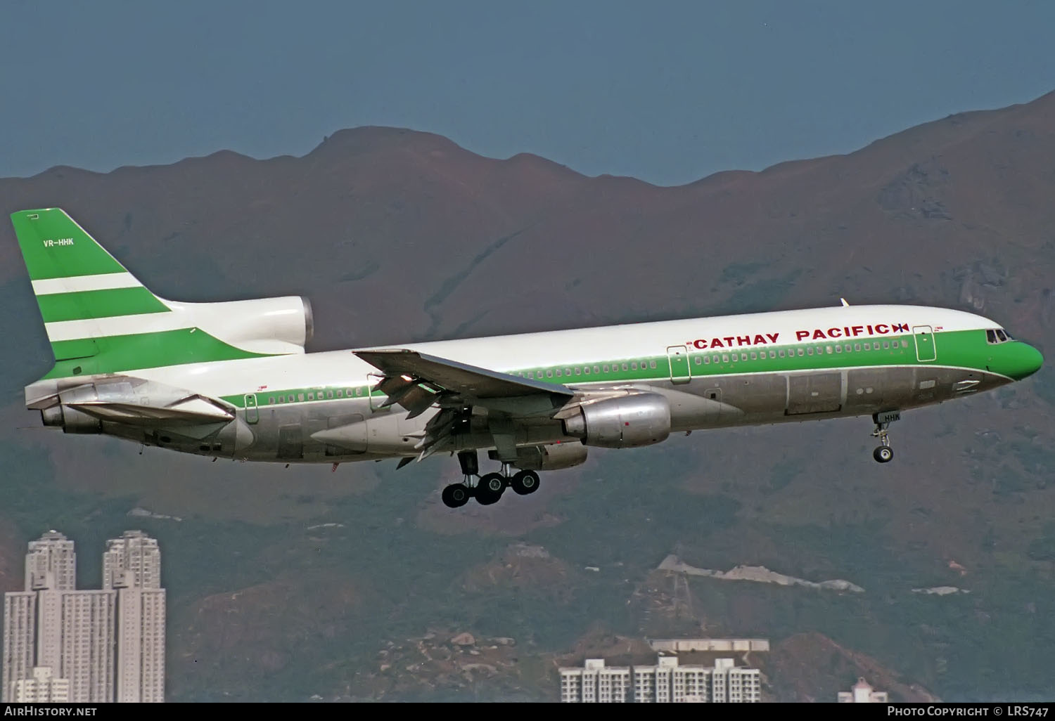 Aircraft Photo of VR-HHK | Lockheed L-1011-385-1-15 TriStar 100 | Cathay Pacific Airways | AirHistory.net #356598