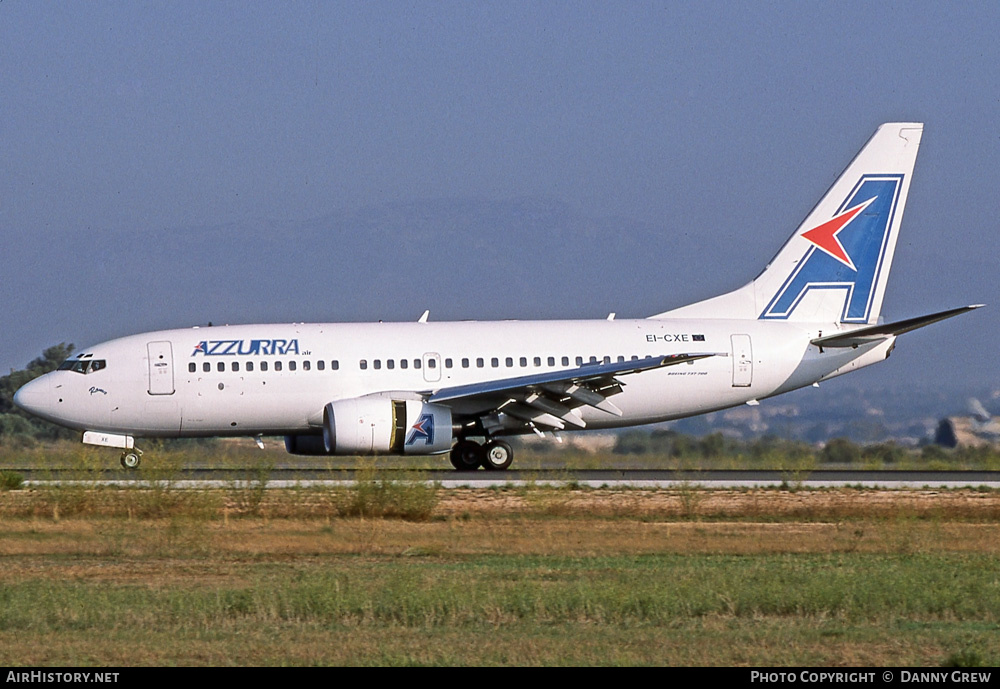 Aircraft Photo of EI-CXE | Boeing 737-76N | Azzurra Air | AirHistory.net #356657