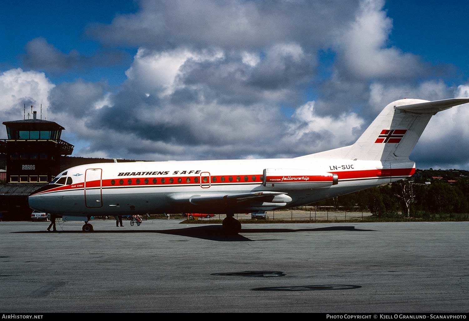 Aircraft Photo of LN-SUC | Fokker F28-1000 Fellowship | Braathens SAFE | AirHistory.net #356665