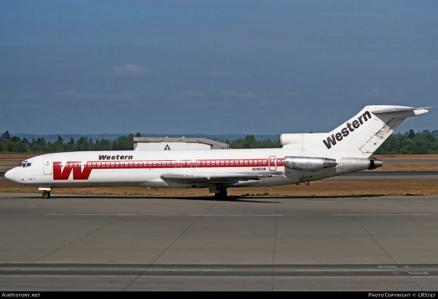 Aircraft Photo of N2815W | Boeing 727-247/Adv | Western Airlines | AirHistory.net #356771