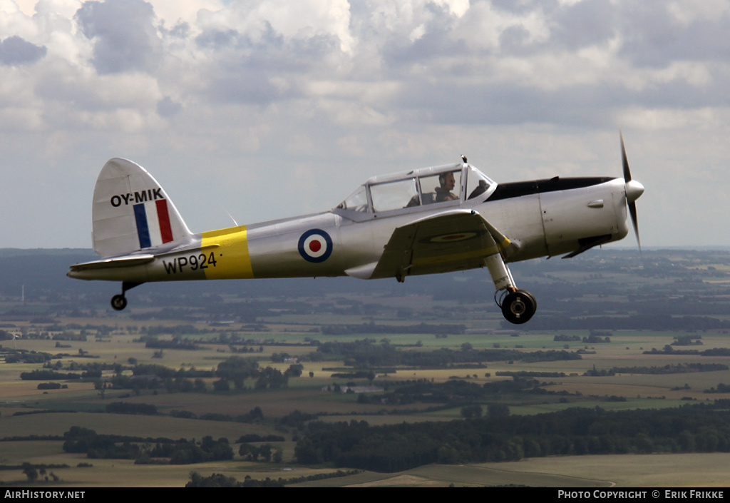 Aircraft Photo of OY-MIK / WP924 | De Havilland DHC-1 Chipmunk Mk22 | UK - Air Force | AirHistory.net #356790