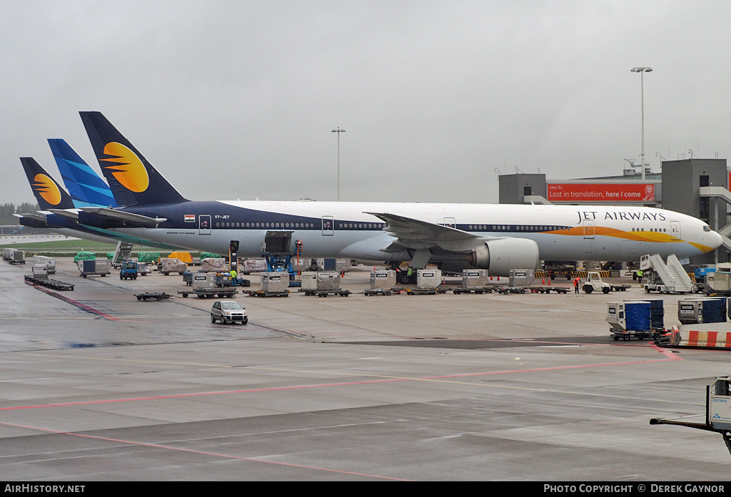 Aircraft Photo of VT-JET | Boeing 777-35R/ER | Jet Airways | AirHistory.net #356889