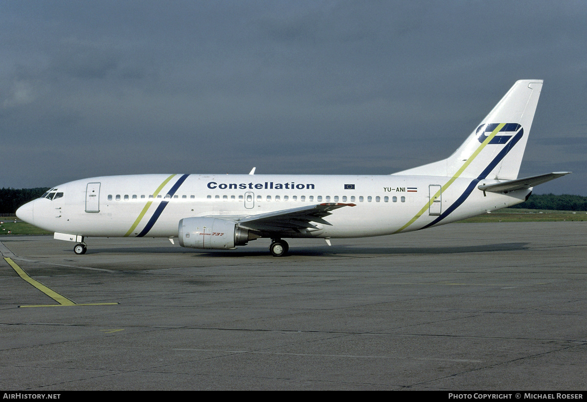 Aircraft Photo of YU-ANI | Boeing 737-3H9 | Constellation International Airlines | AirHistory.net #356980