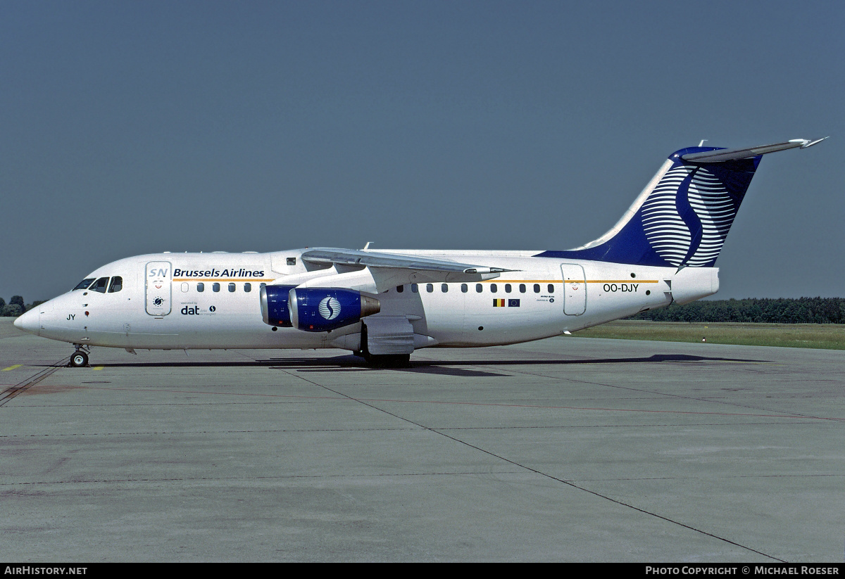 Aircraft Photo of OO-DJY | British Aerospace Avro 146-RJ85 | SN Brussels Airlines | AirHistory.net #356983
