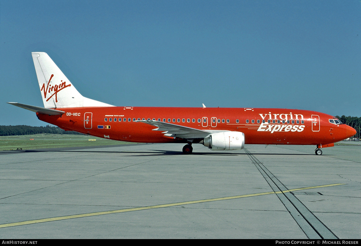 Aircraft Photo of OO-VEC | Boeing 737-46M | Virgin Express | AirHistory.net #356985