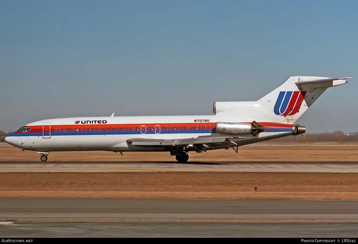 Aircraft Photo of N7078U | Boeing 727-22 | United Airlines | AirHistory.net #357044