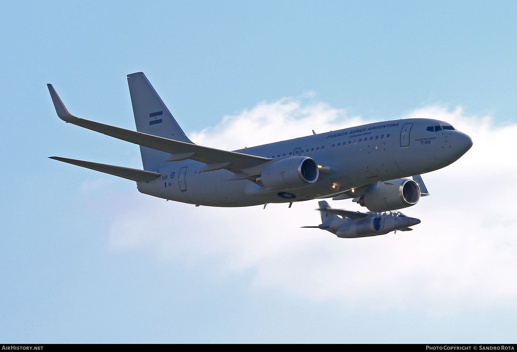 Aircraft Photo of T-99 | Boeing 737-76N | Argentina - Air Force | AirHistory.net #357050