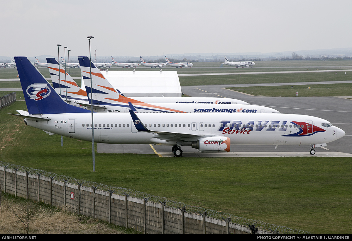 Aircraft Photo of OK-TSM | Boeing 737-9GJ/ER | Travel Service | AirHistory.net #357099