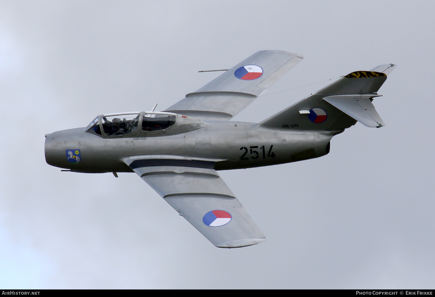 Aircraft Photo of OK-UTI / 2514 | PZL-Mielec SBLim-2 (MiG-15UTI) | Czechoslovakia - Air Force | AirHistory.net #357130