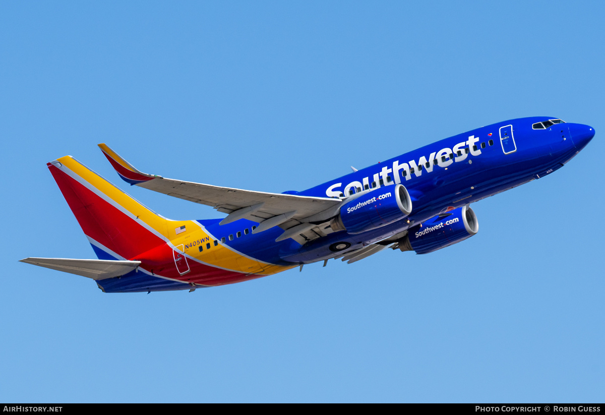 Aircraft Photo of N405WN | Boeing 737-7H4 | Southwest Airlines | AirHistory.net #357152