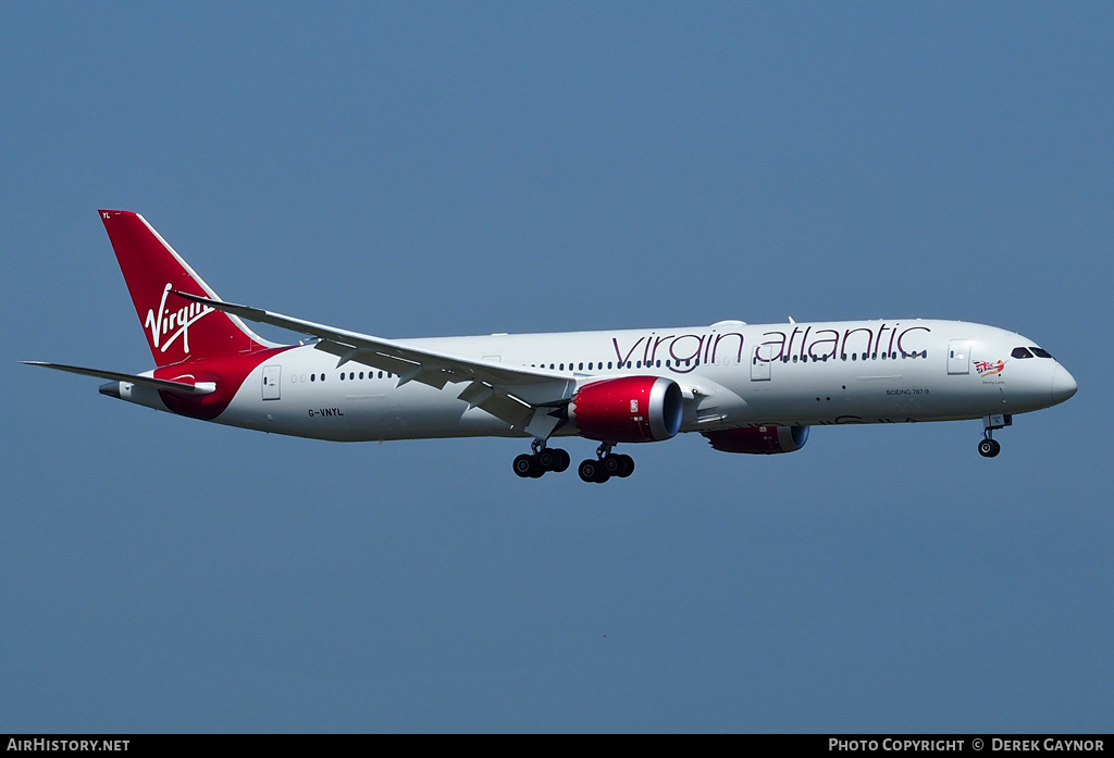 Aircraft Photo of G-VNYL | Boeing 787-9 Dreamliner | Virgin Atlantic Airways | AirHistory.net #357227