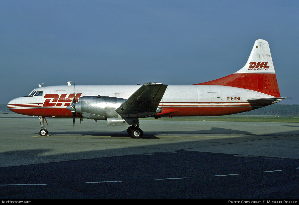 Aircraft Photo of OO-DHL | Convair 580/F | DHL Worldwide Express | AirHistory.net #357233