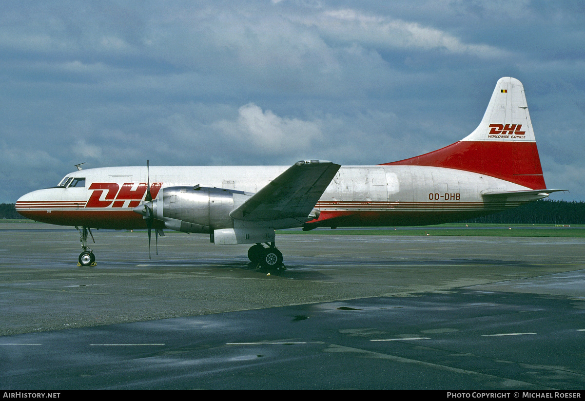 Aircraft Photo of OO-DHB | Convair 580/F | DHL Worldwide Express | AirHistory.net #357238