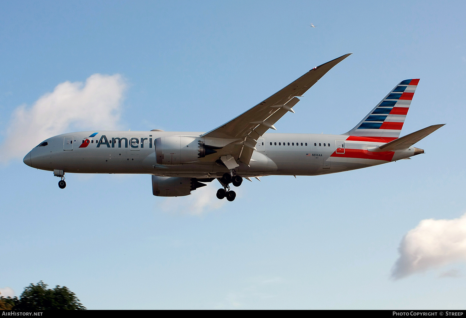 Aircraft Photo of N816AA | Boeing 787-8 Dreamliner | American Airlines | AirHistory.net #357294