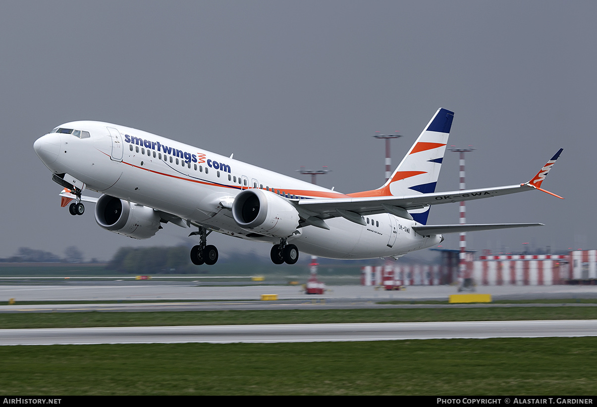 Aircraft Photo of OK-SWA | Boeing 737-8 Max 8 | Smartwings | AirHistory.net #357329