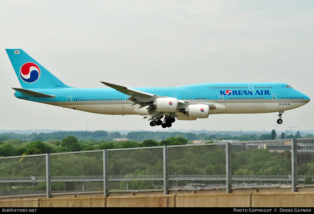 Aircraft Photo of HL7644 | Boeing 747-8I | Korean Air | AirHistory.net #357334