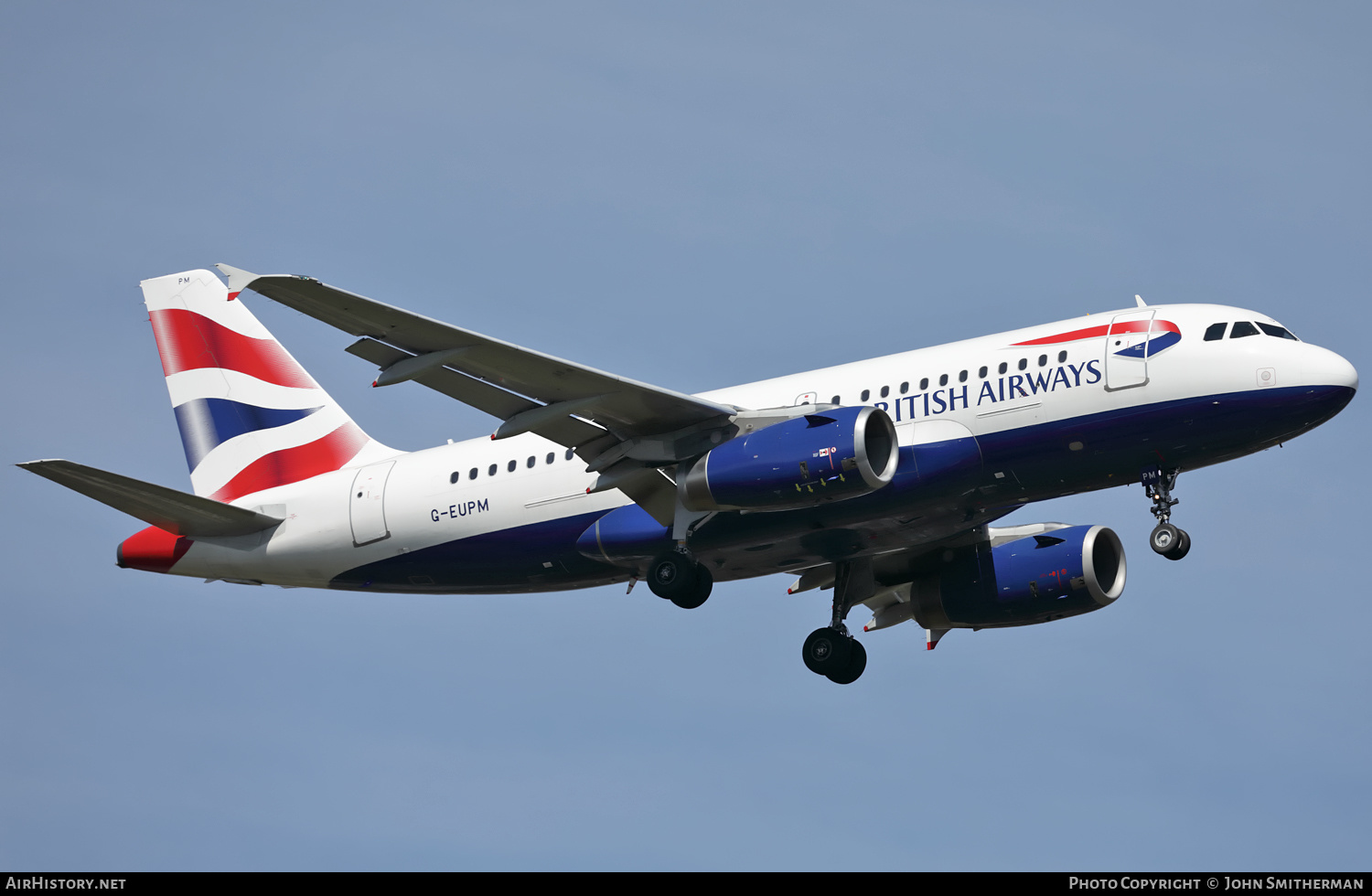 Aircraft Photo of G-EUPM | Airbus A319-131 | British Airways | AirHistory.net #357409