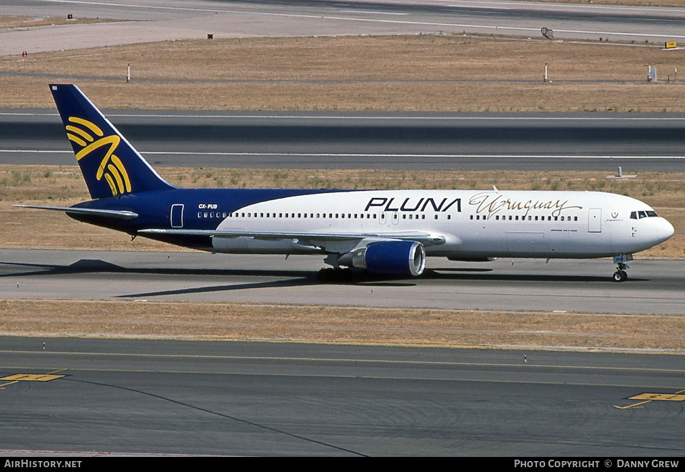 Aircraft Photo of CX-PUB | Boeing 767-33A/ER | PLUNA Líneas Aéreas Uruguayas | AirHistory.net #357418