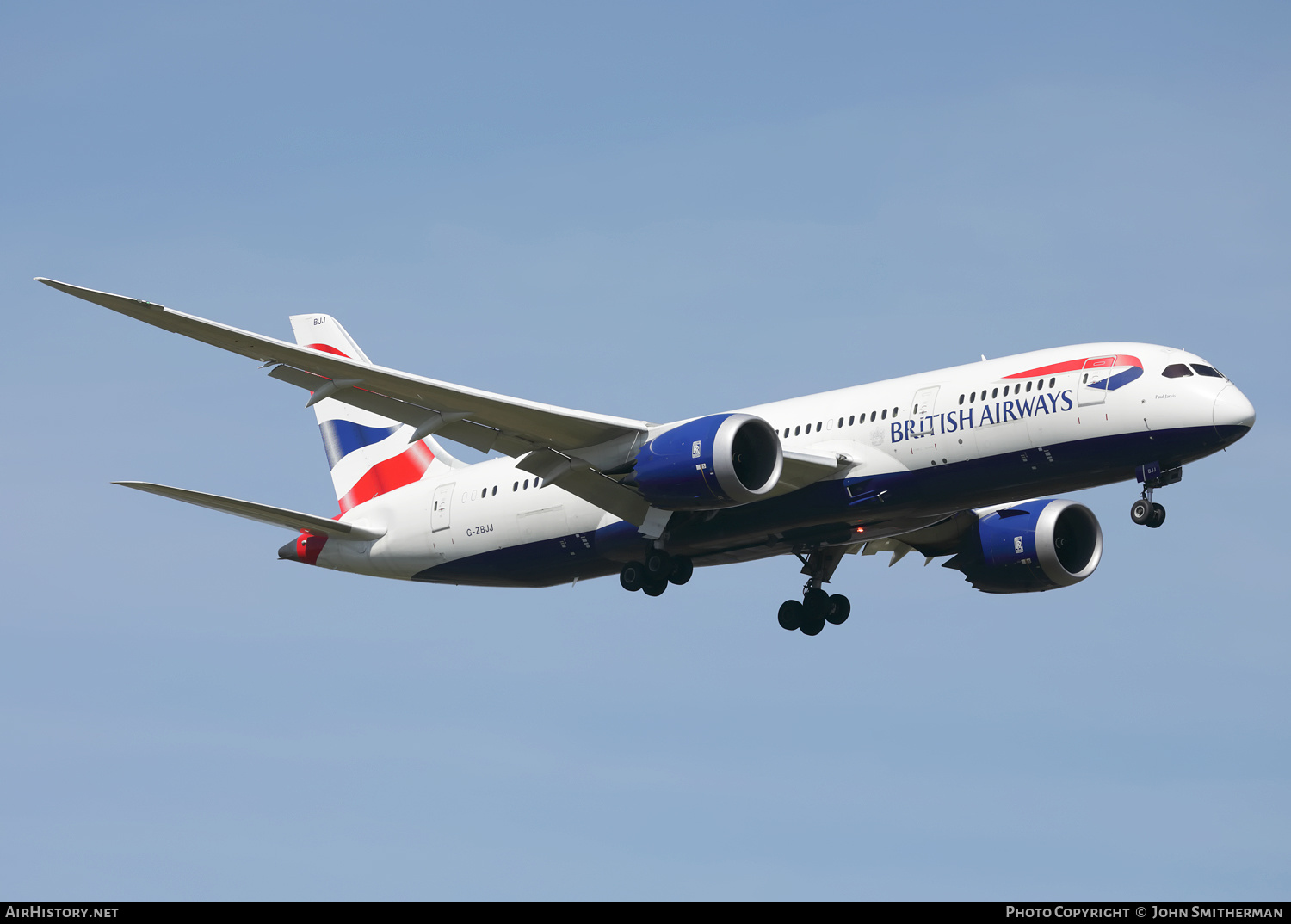 Aircraft Photo of G-ZBJJ | Boeing 787-8 Dreamliner | British Airways | AirHistory.net #357422