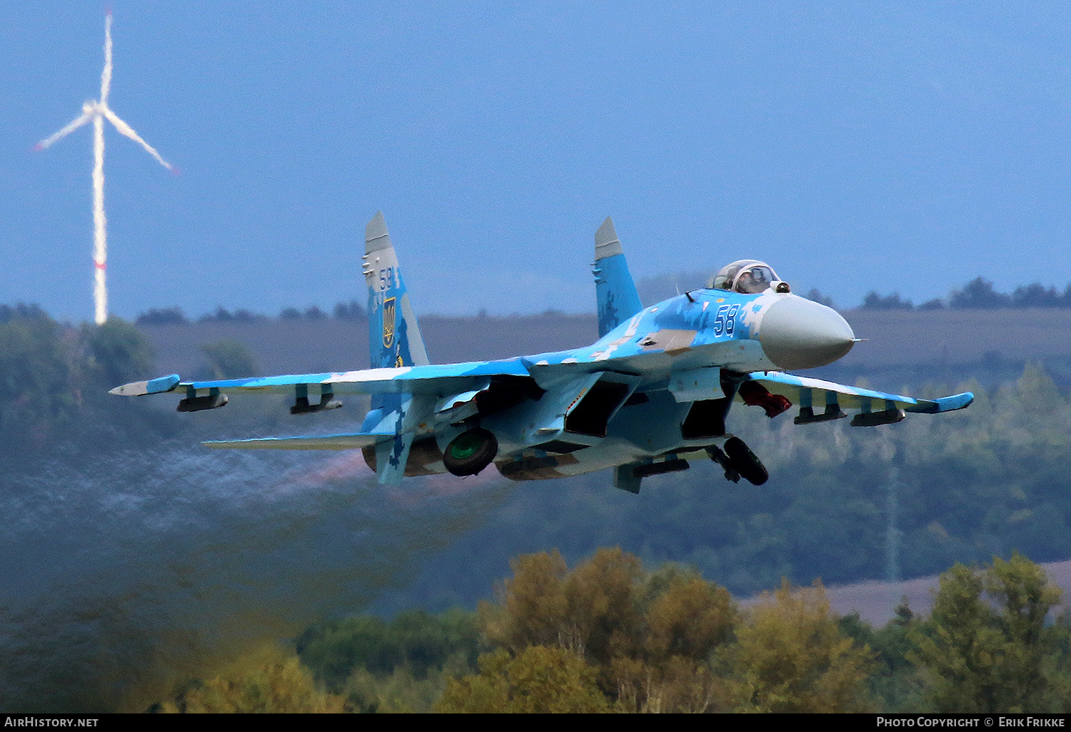 Aircraft Photo of 58 blue | Sukhoi Su-27P1M | Ukraine - Air Force | AirHistory.net #357423