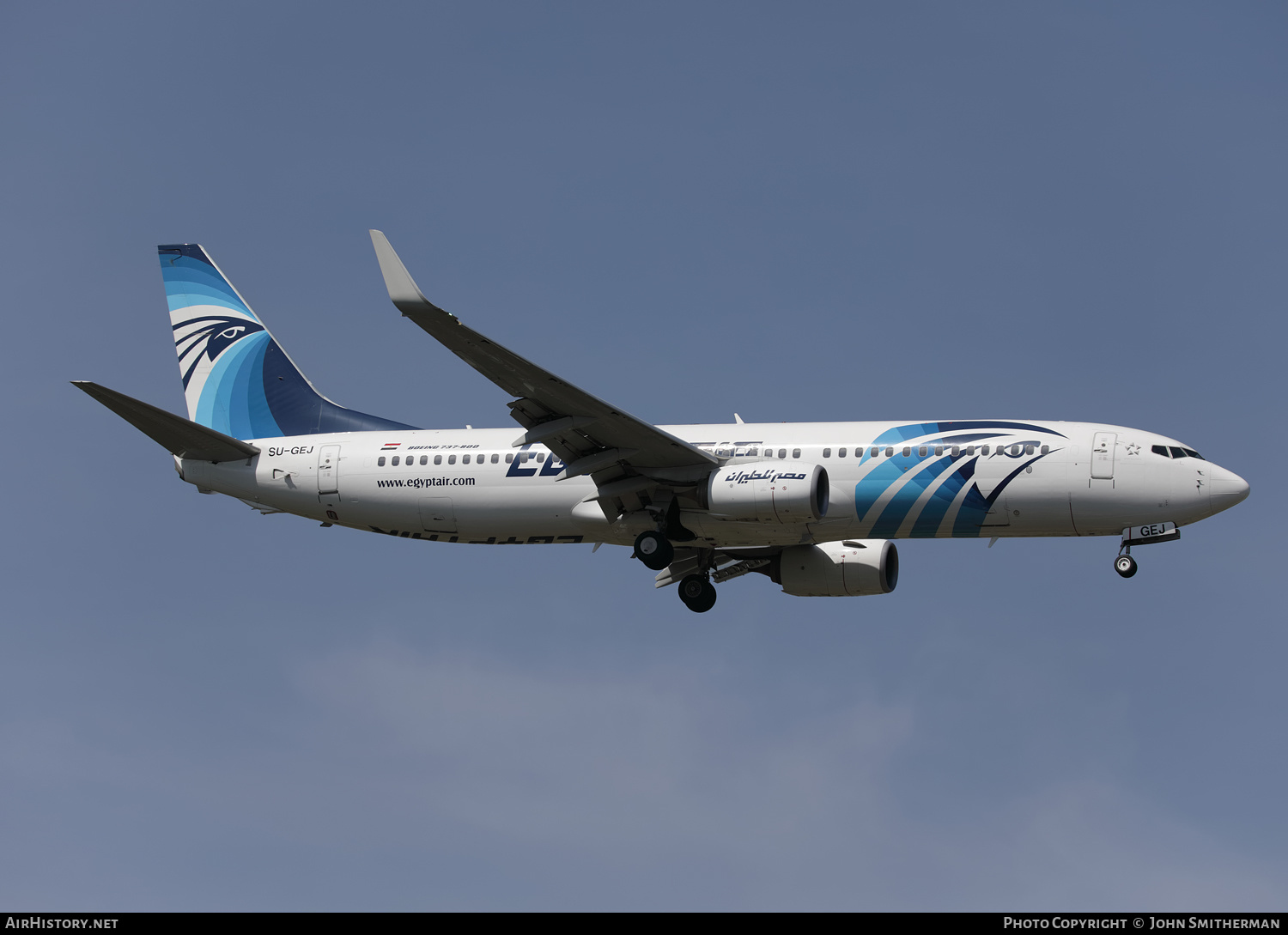 Aircraft Photo of SU-GEJ | Boeing 737-800 | EgyptAir | AirHistory.net #357438