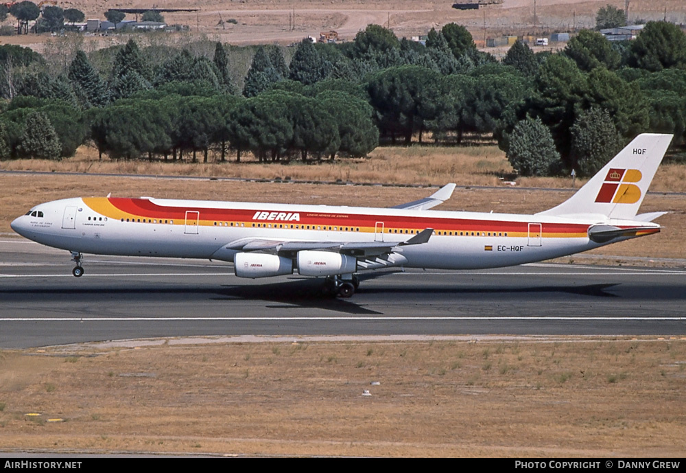 Aircraft Photo of EC-HQF | Airbus A340-313 | Iberia | AirHistory.net #357453