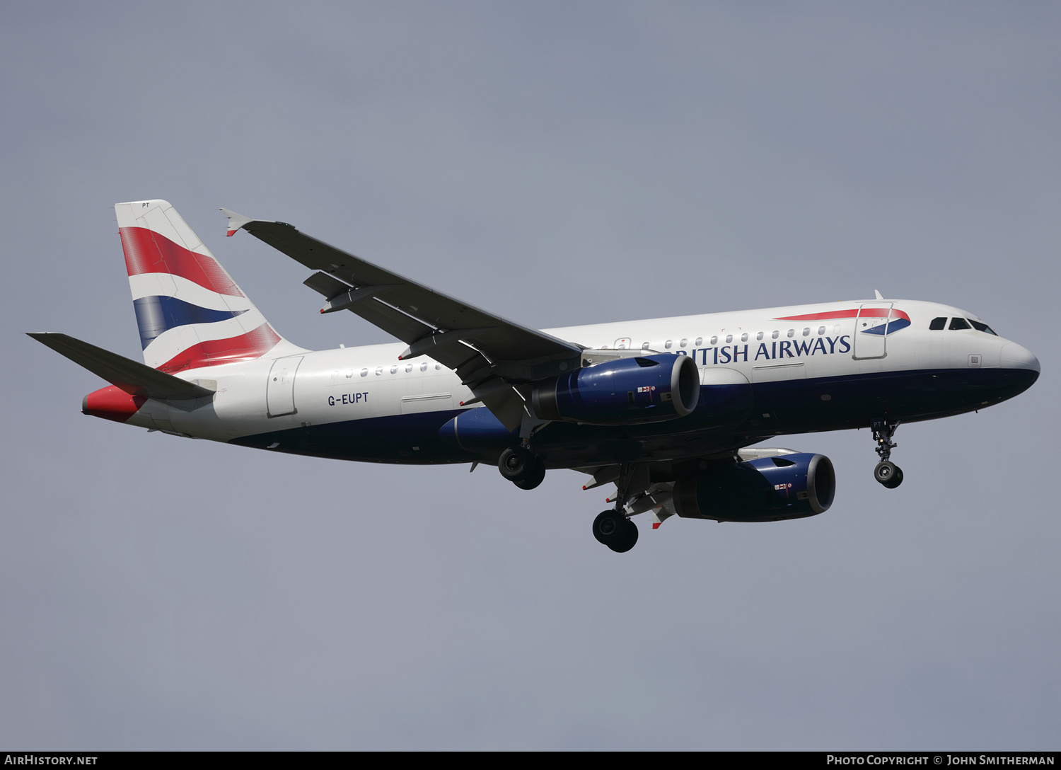 Aircraft Photo of G-EUPT | Airbus A319-131 | British Airways | AirHistory.net #357454