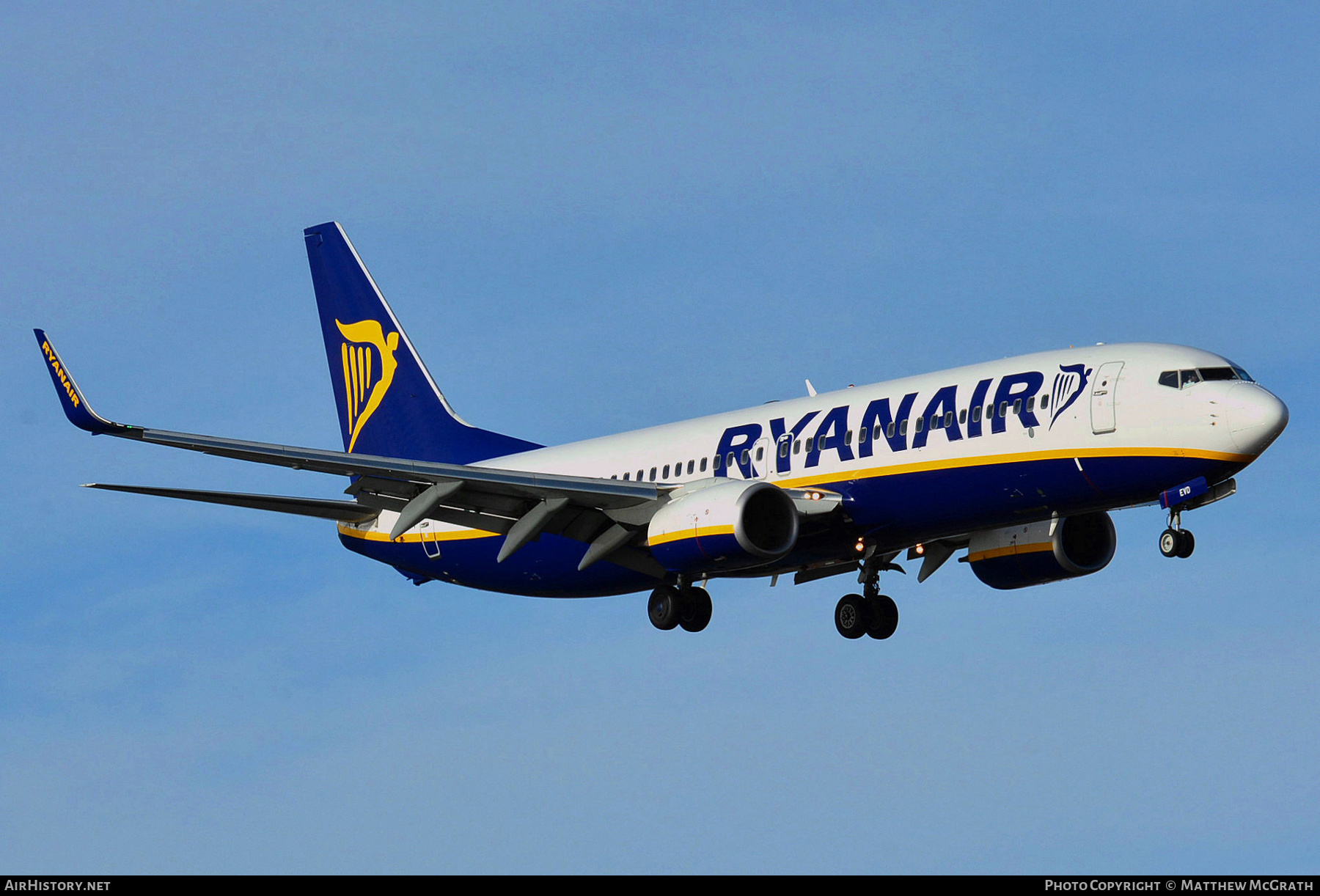 Aircraft Photo of EI-EVD | Boeing 737-8AS | Ryanair | AirHistory.net #357490
