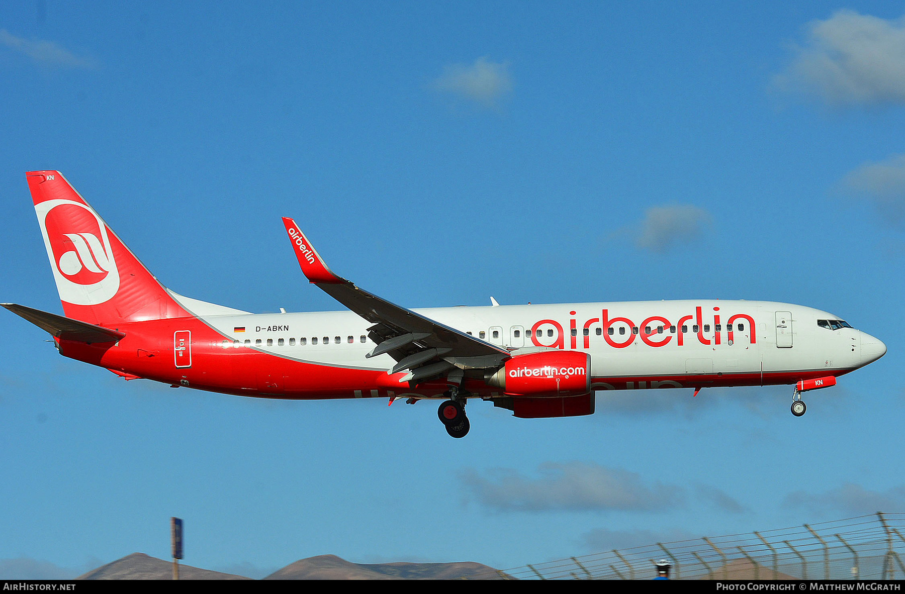 Aircraft Photo of D-ABKN | Boeing 737-86J | Air Berlin | AirHistory.net #357492