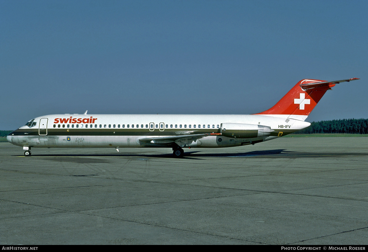 Aircraft Photo of HB-IFV | McDonnell Douglas DC-9-32 | Swissair | AirHistory.net #357634
