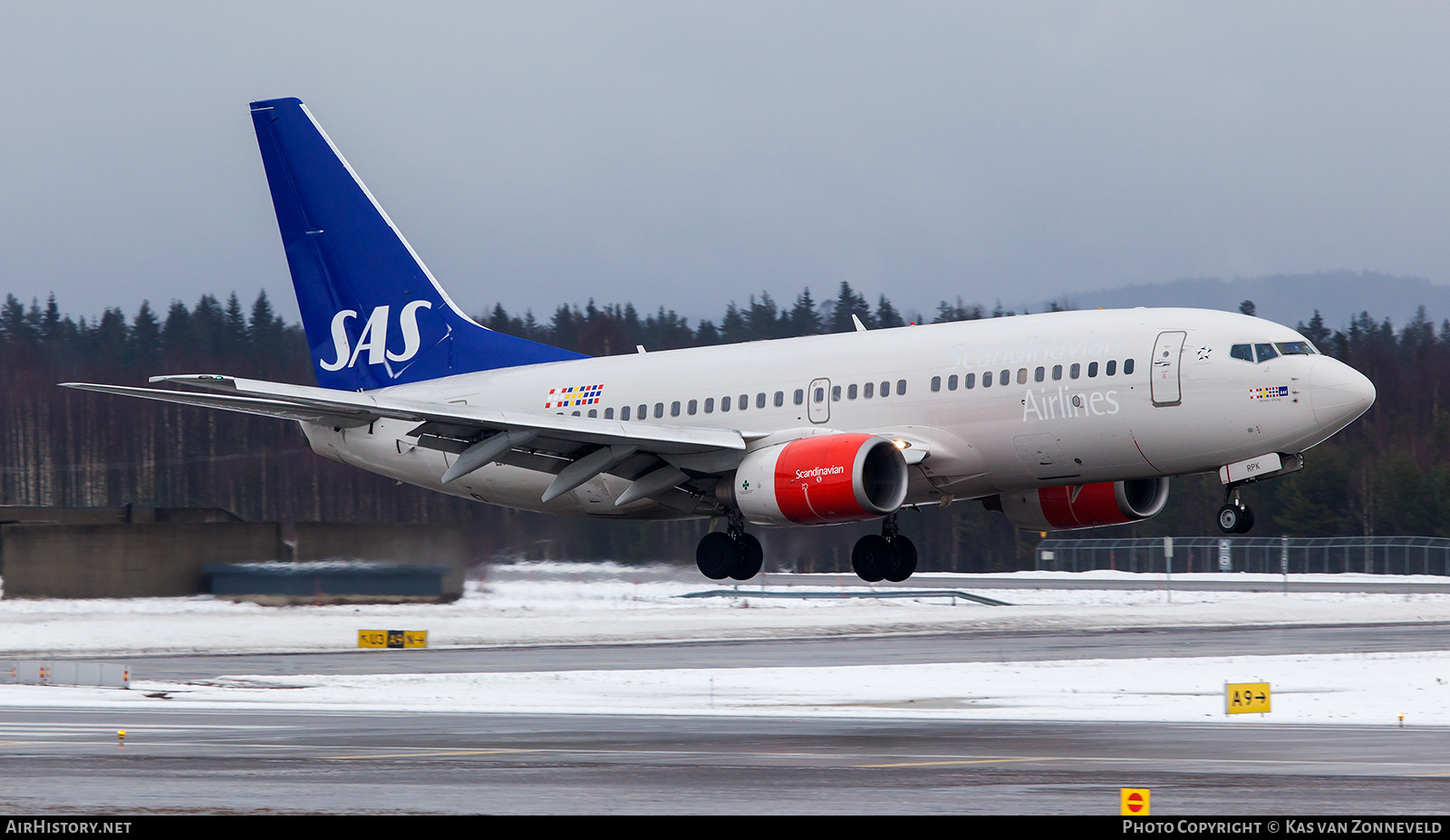 Aircraft Photo of LN-RPK | Boeing 737-783 | Scandinavian Airlines - SAS | AirHistory.net #357709